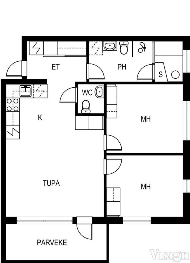 Levin Kunkku B2 Apartment Grey Eksteriør bilde